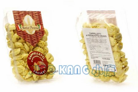 pasta in rigid tray packing